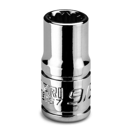 Capri Tools 1/4 in Drive 9/32 in 12-Point SAE Shallow Socket CP16157